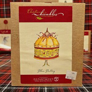 2002 "Plum Pudding" Rare Ornament from Christmas Krinkles Collection by Dept 56